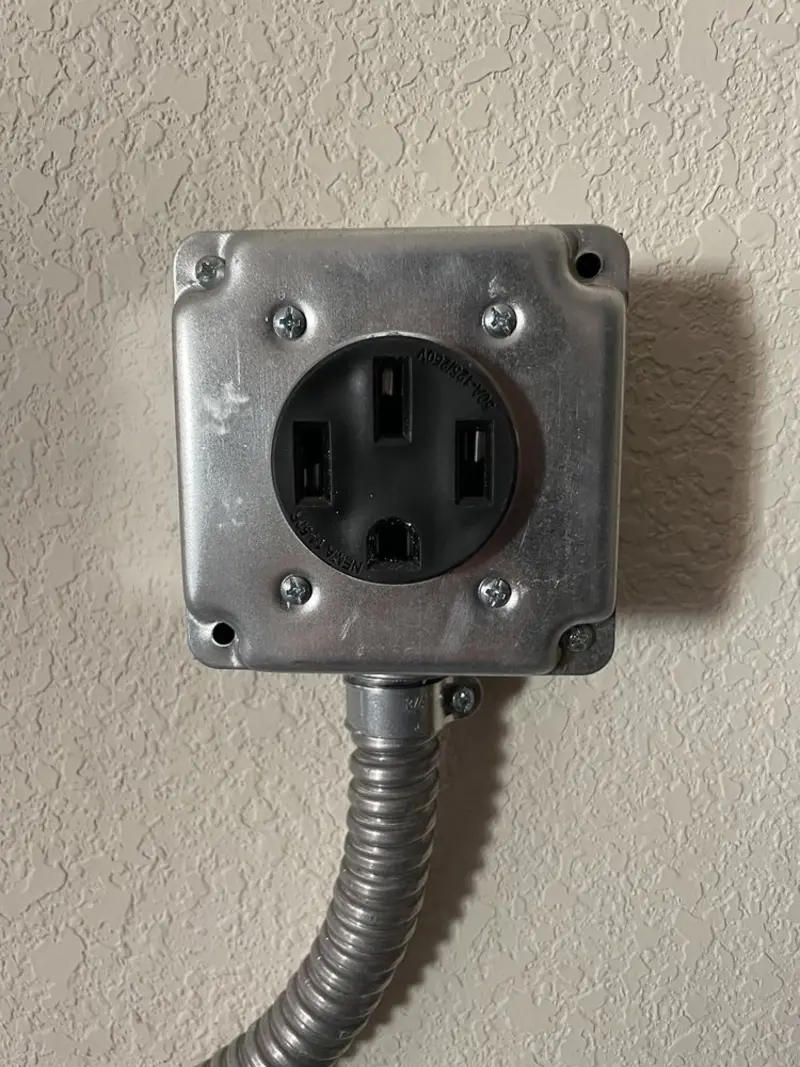 NEMA 14-50 outlet installed for Smart Home Electrical in Camillus